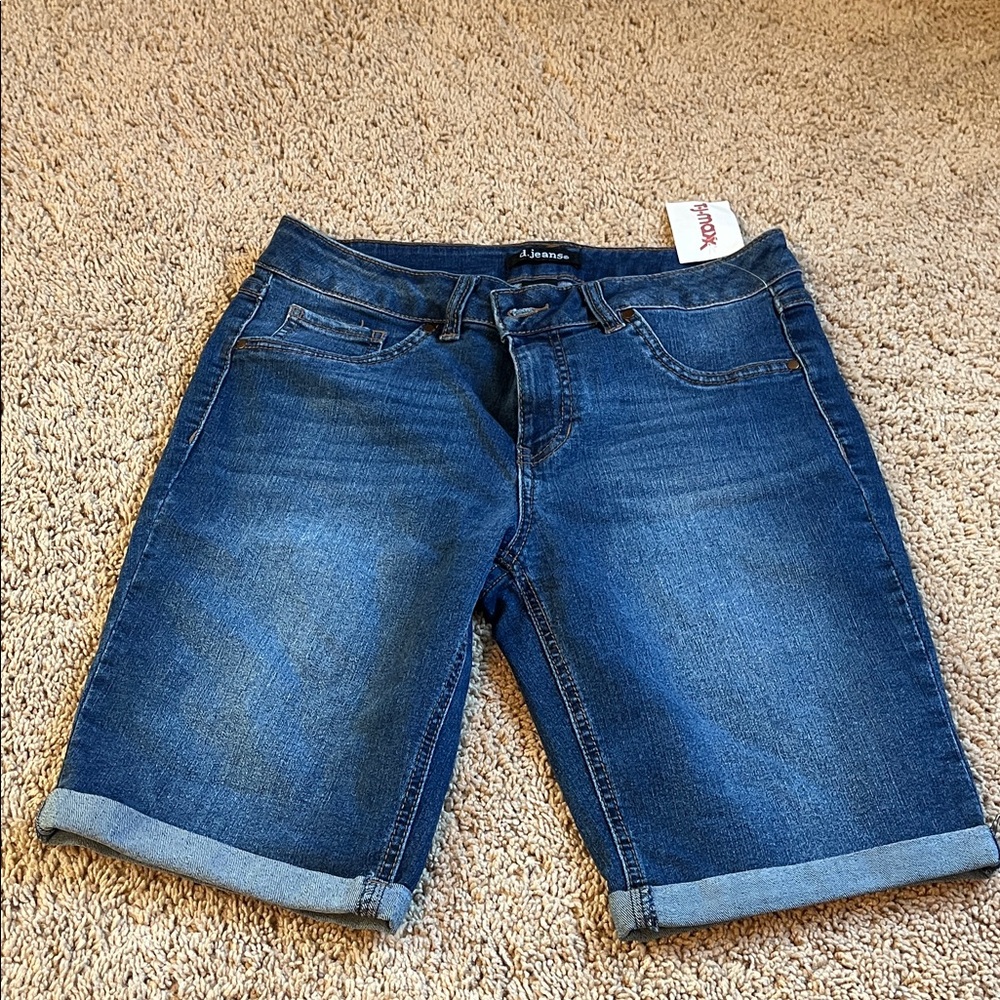 d. jeans Dark Blue Jean Shorts